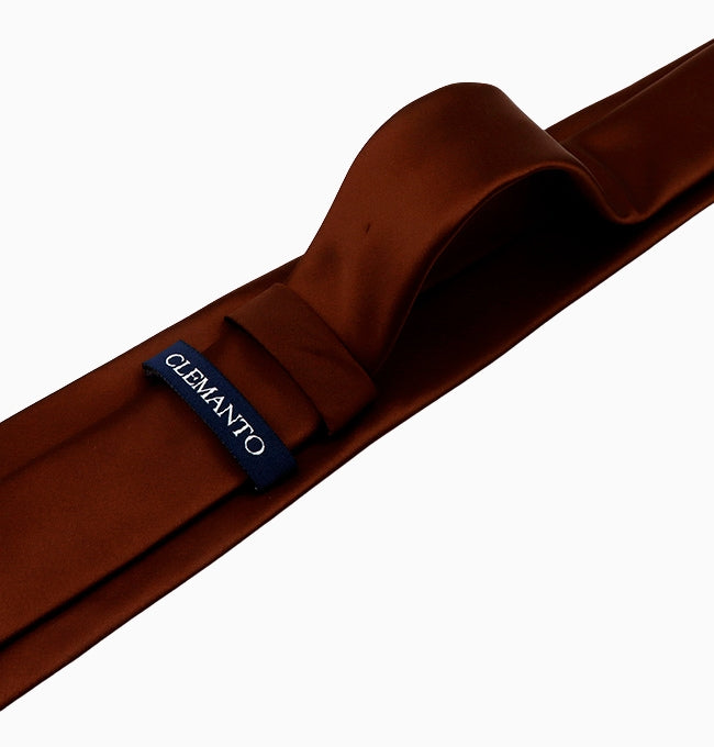 Cravate Marron Homme en Polyester