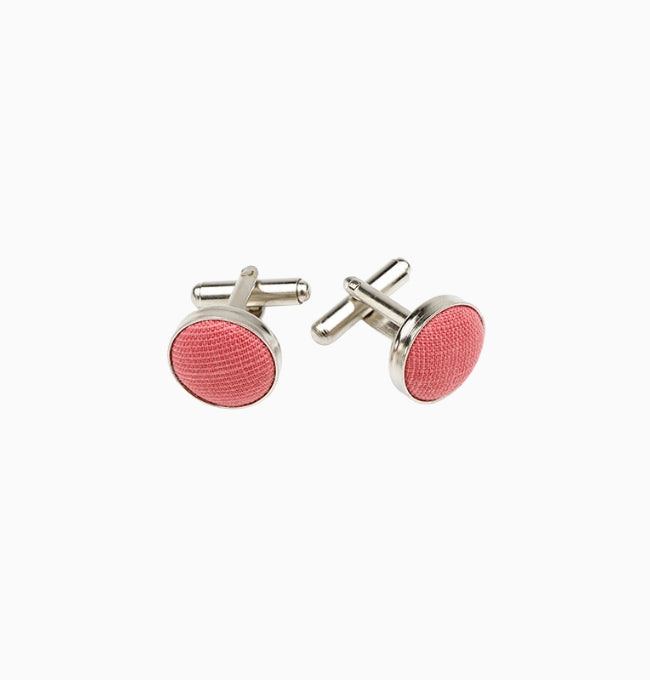 Boutons de Manchette Terracotta en Coton