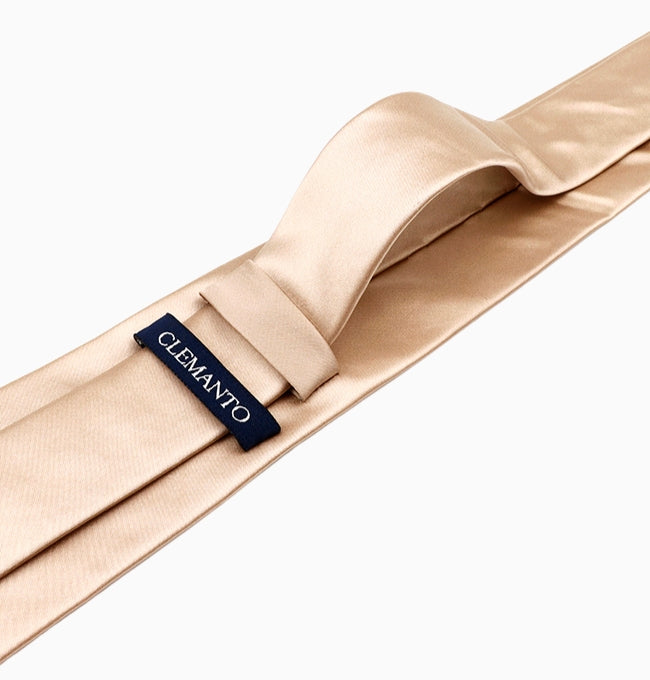 Cravate Beige Crème Homme en Polyester