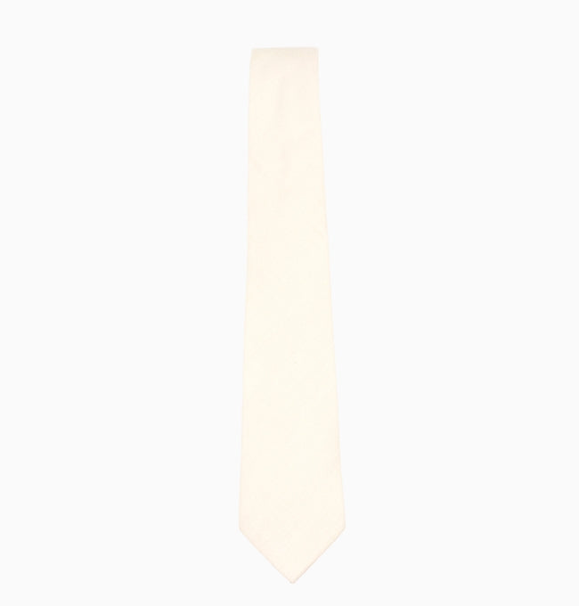 Cravate Beige Homme en Coton