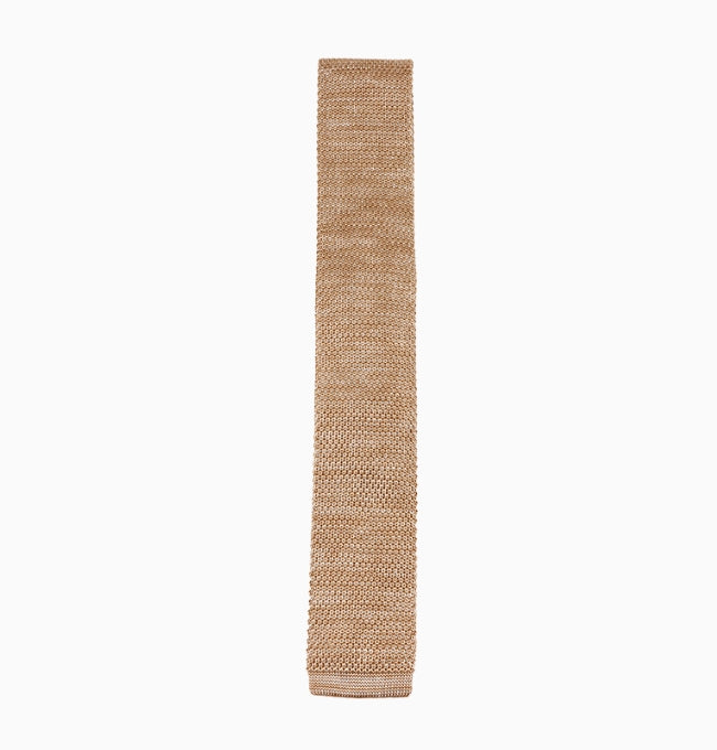 Cravate Beige Homme en Tricot