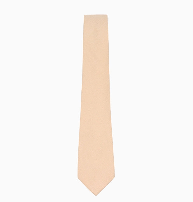 Cravate Beige Sable Homme en Coton