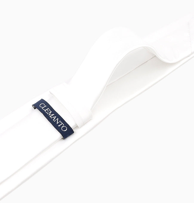 Cravate Blanc Homme en Polyester