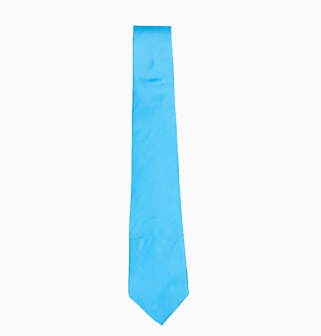 Cravate Bleu Azur Homme en Polyester