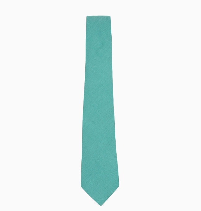 Cravate Bleu Canard Homme en Coton