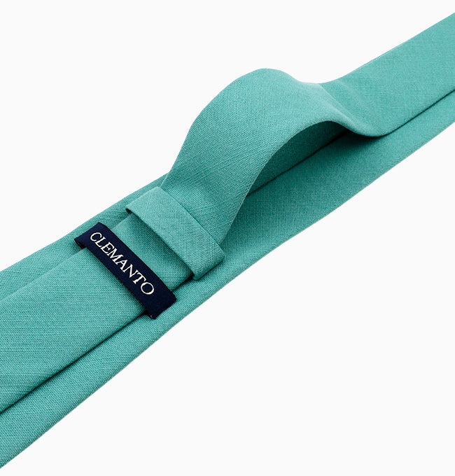 Cravate Bleu Canard Homme en Coton