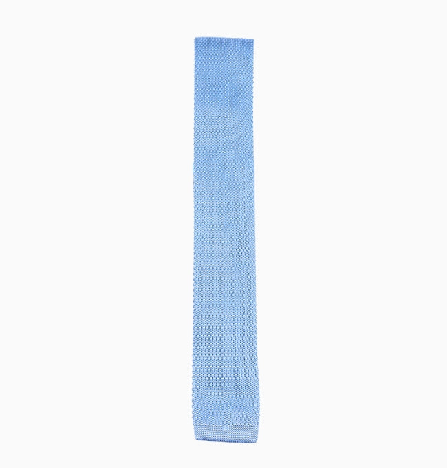 Cravate Bleu Ciel Homme en Tricot