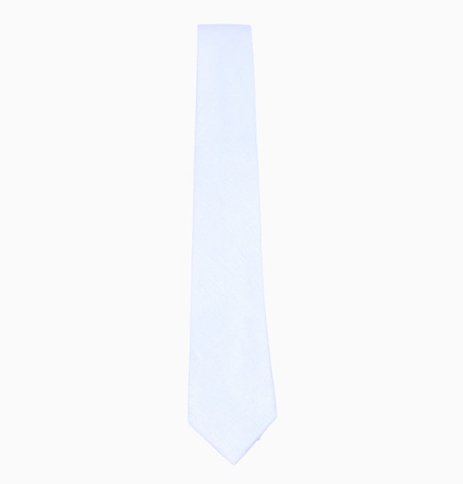 Cravate Bleu Clair Homme en Coton Côtelé