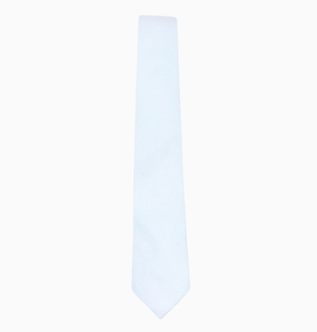 Cravate Bleu Homme en Coton Côtelé