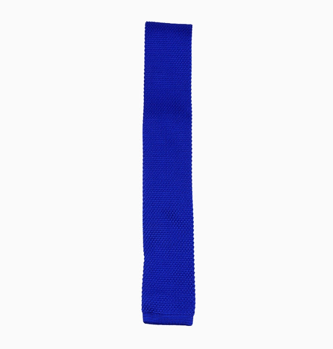 Cravate Bleu Homme en Tricot