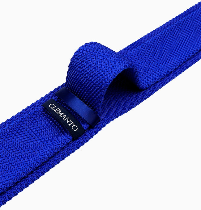 Cravate Bleu Homme en Tricot