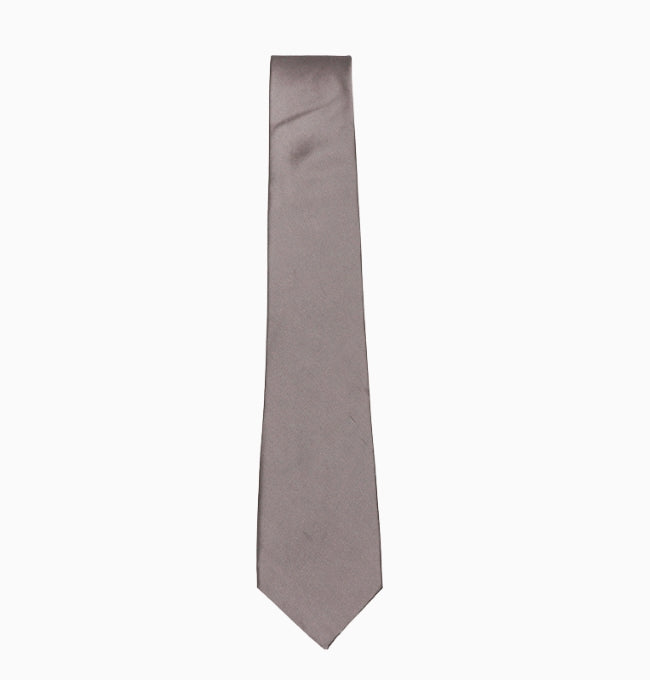 Cravate Gris Clair Homme en Polyester