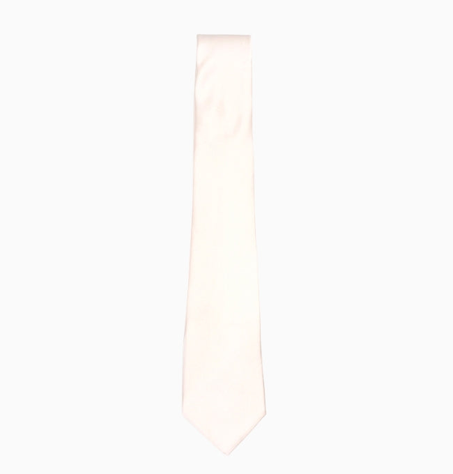 Cravate Gris Ivoire Homme en Polyester