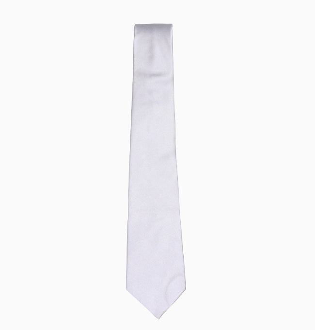 Cravate Gris Perle Homme en Polyester