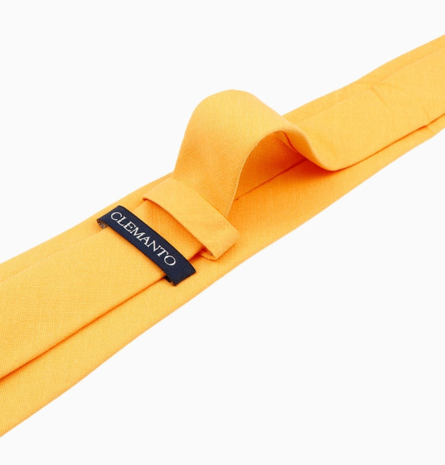 Cravate Jaune Homme en Coton