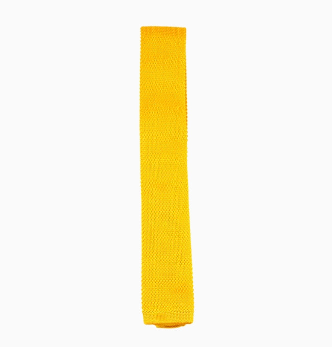 Cravate Jaune Homme en Tricot