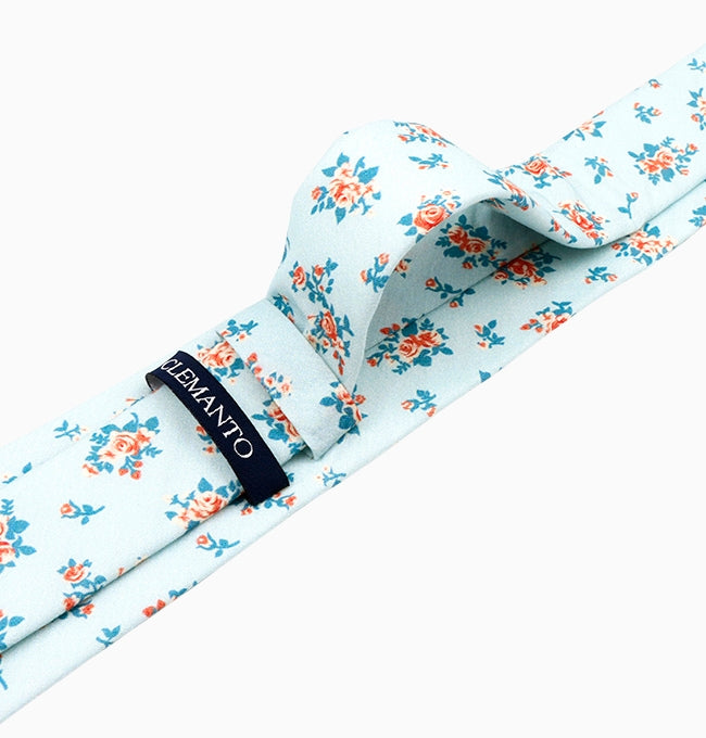 Cravate Liberty Bleu Ciel Plumbago Homme en Coton