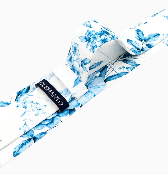 Cravate Liberty Bleu Hortensia Homme en Coton