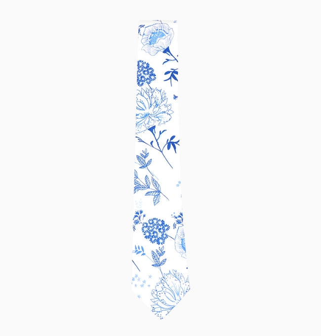 Cravate Liberty Bleu Pervenche Homme en Coton