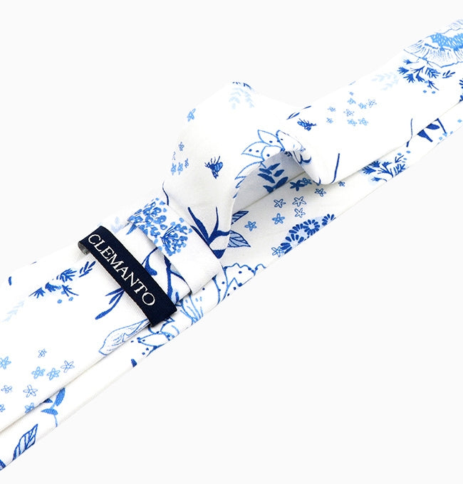 Cravate Liberty Bleu Pervenche Homme en Coton