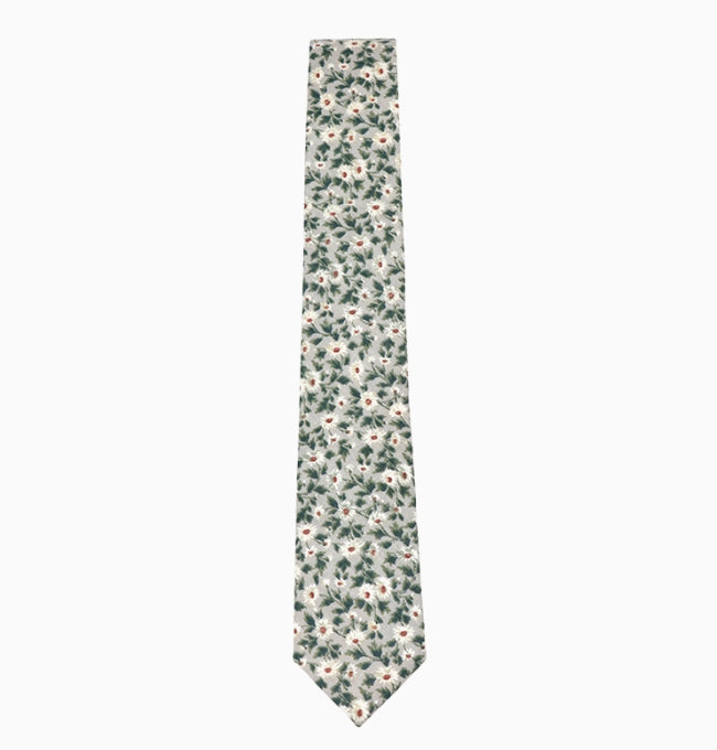 Cravate Liberty Gris Armoise Homme en Coton