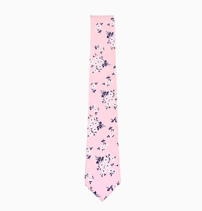 Cravate Liberty Rose Glaïeul Homme en Coton