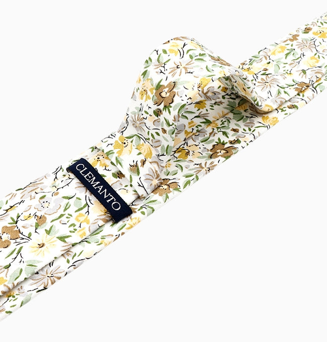Cravate Liberty Vert Eucalyptus Homme en Coton