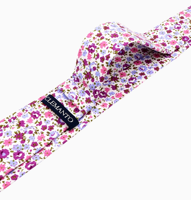 Cravate Liberty Violet Aubriète Homme en Coton