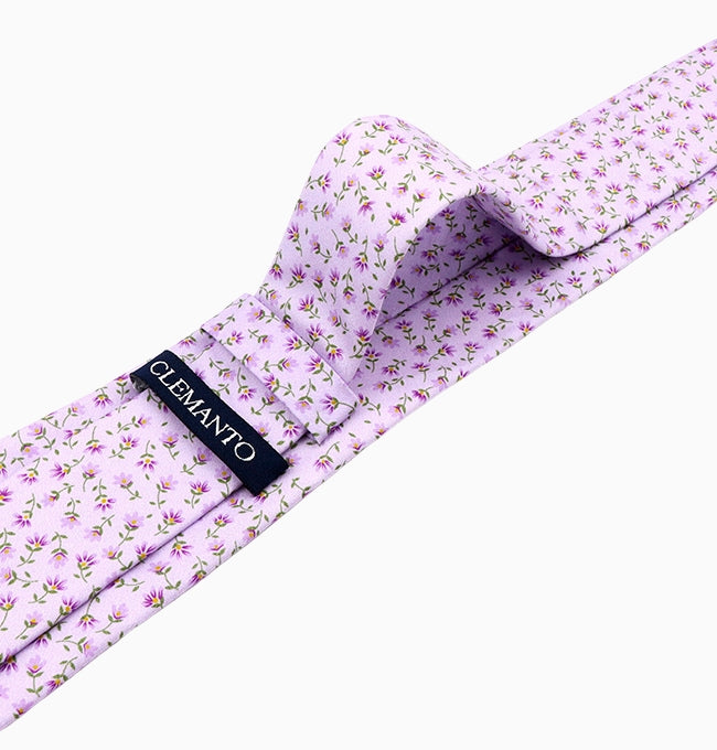 Cravate Liberty Violet Lavande Homme en Coton