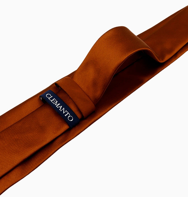 Cravate Marron Chocolat Homme en Polyester