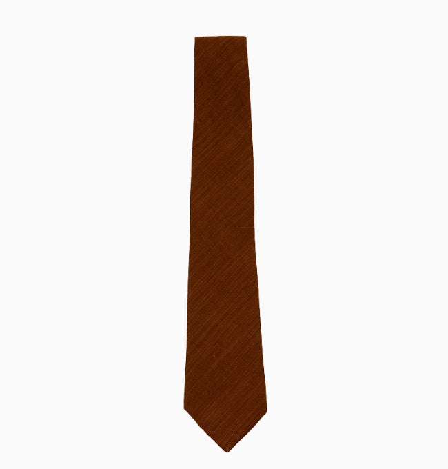 Cravate Marron Homme en Coton