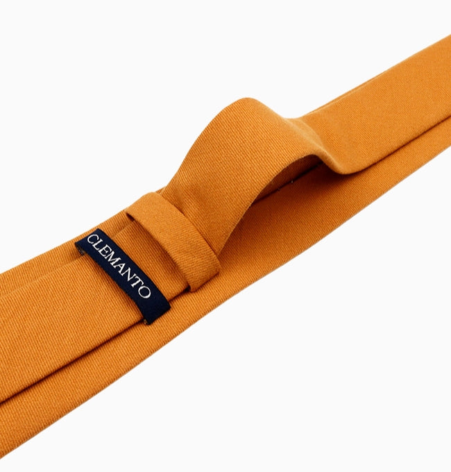 Cravate Marron Homme en Coton Côtelé