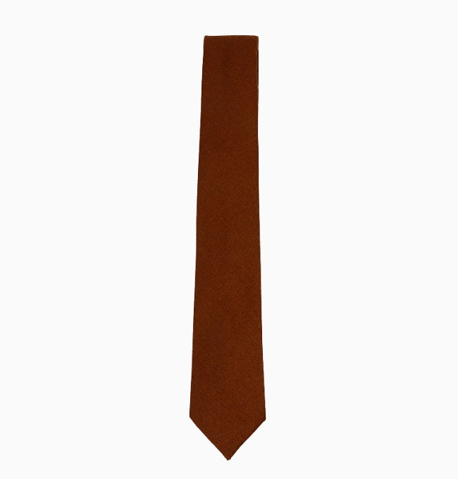 Cravate Marron Homme en Lin