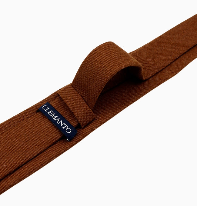 Cravate Marron Homme en Lin