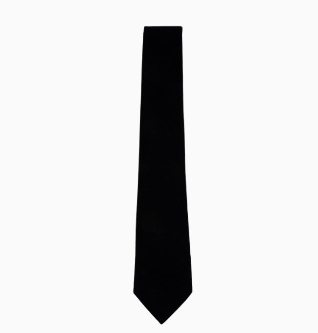 Cravate Noir Homme en Coton