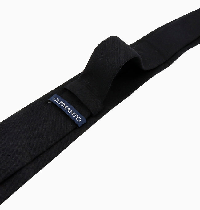 Cravate Noir Homme en Coton