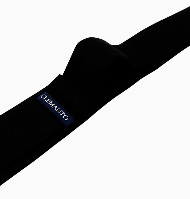 Cravate Noir Homme en Lin