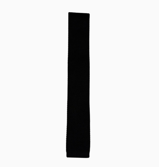 Cravate Noir Homme en Tricot