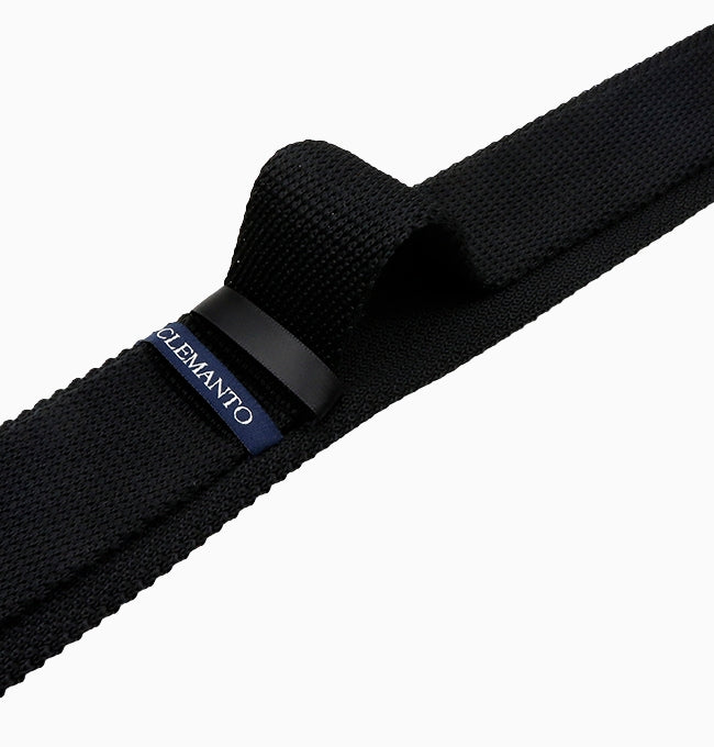 Cravate Noir Homme en Tricot
