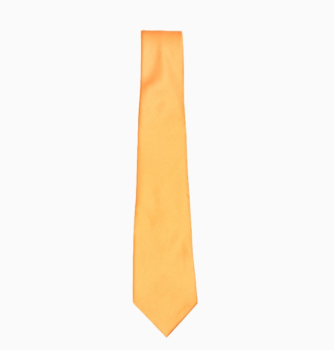 Cravate Orange Brûlé Homme en Polyester