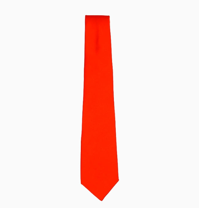 Cravate Orange Homme en Polyester