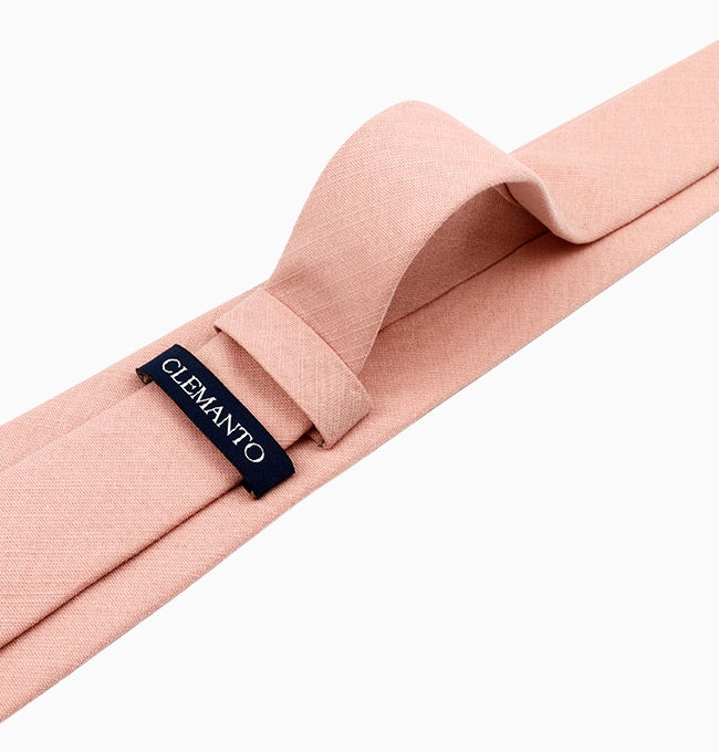 Cravate Rose Fuchsia Homme en Coton