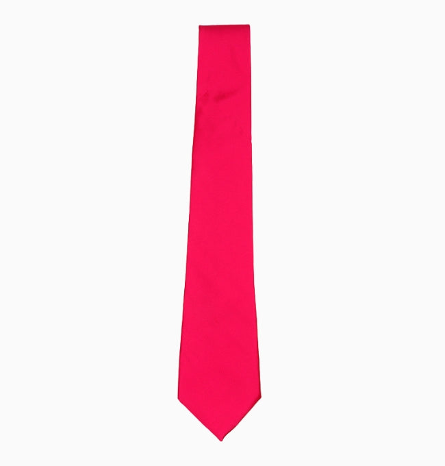 Cravate Rose Fuchsia Homme en Polyester
