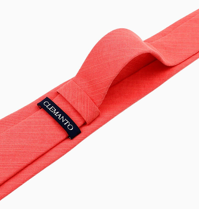 Cravate Rose Homme en Coton