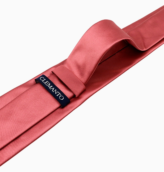 Cravate Rose Nude Homme en Polyester