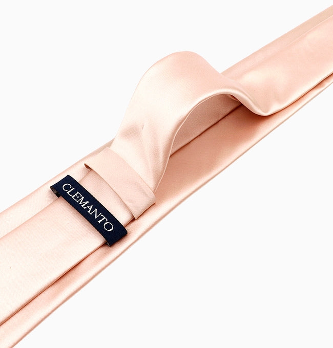 Cravate Rose Pâle Homme en Polyester
