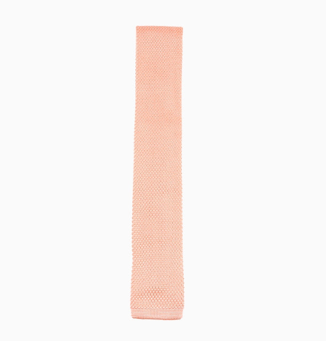 Cravate Rose Poudré Homme en Tricot