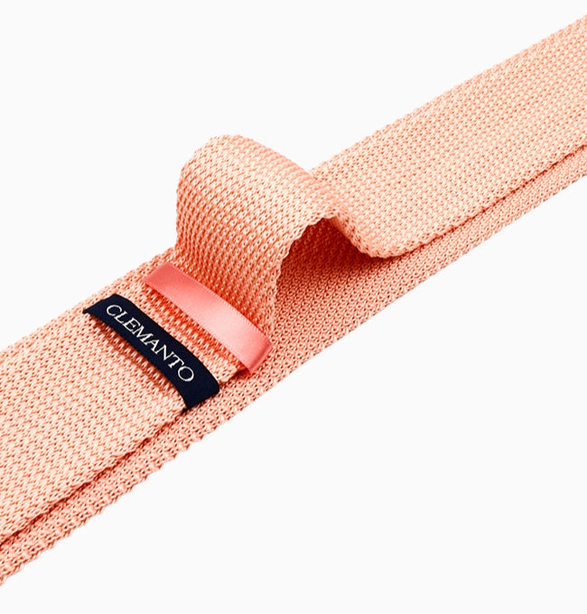 Cravate Rose Poudré Homme en Tricot