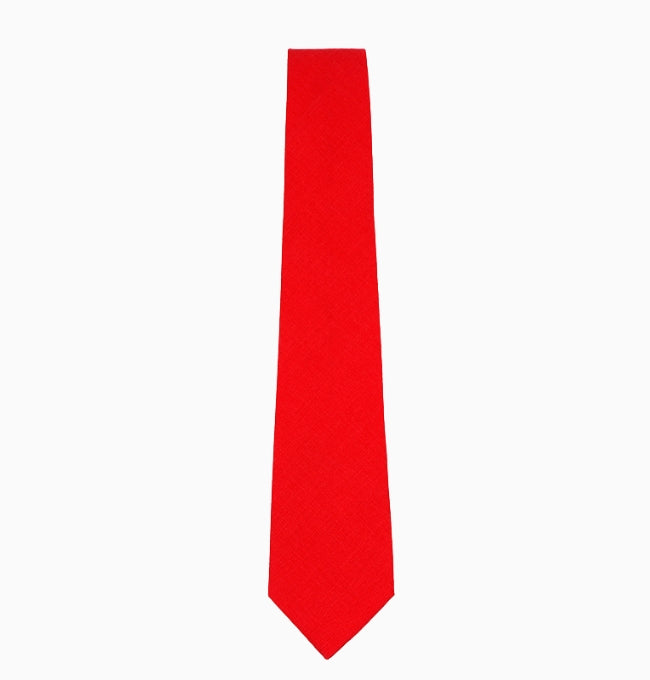 Cravate Rouge Homme en Coton