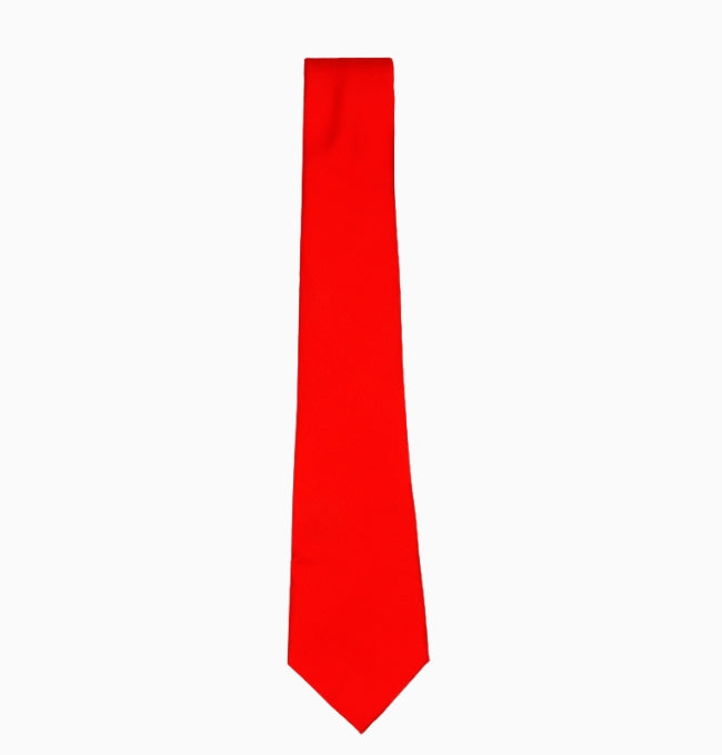 Cravate Rouge Homme en Polyester
